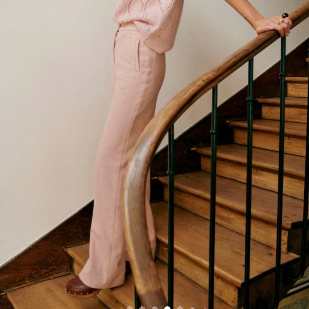 Sezane Martin Powder Pink Pants
